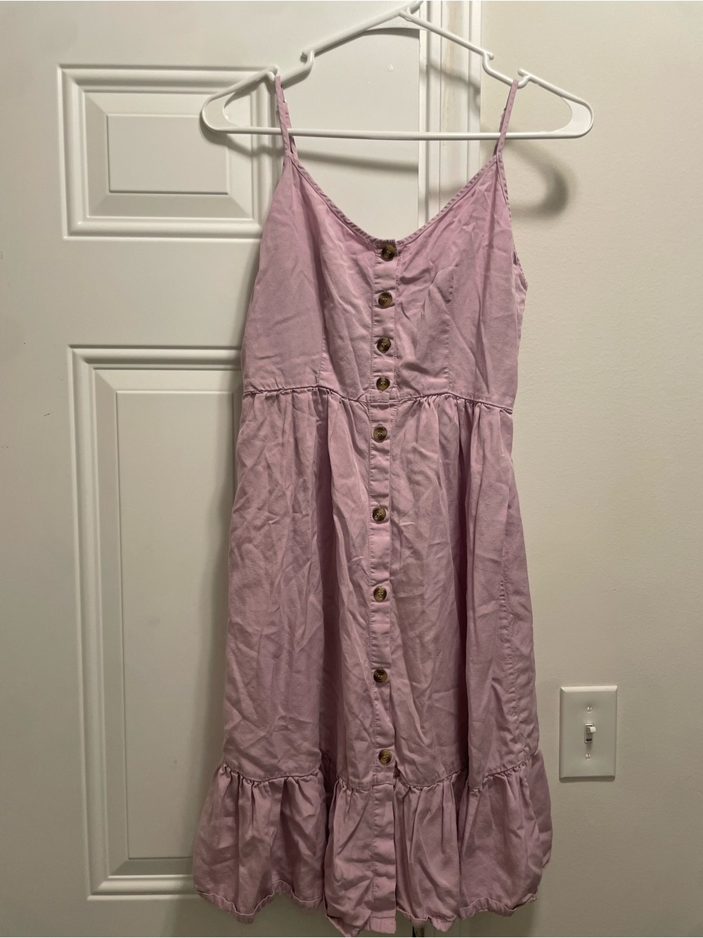 Women’s Pink Button-Front Sundress